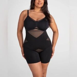 Honeylove SuperPower Girl Short Shapewear Women's Size 3X Black Nylon Spandex